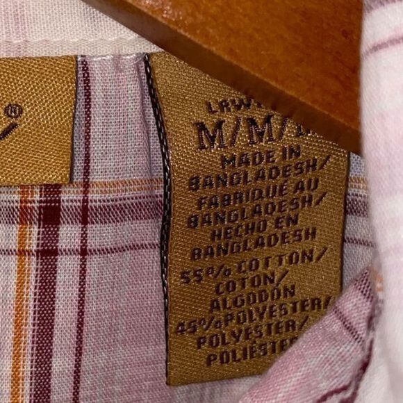 WRANGLER Plaid Pearl Snap Collared button Down Shirt - Picture 4 of 10